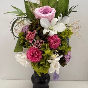 仏花プリザーブフラワー ステムタイプ花器無しB456