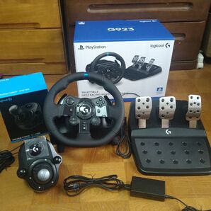 使用少ない ロジクール G923 ハンコン G923+Gシフター ハンドルコントローラーLogicool