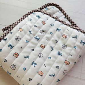 カフェマット 犬用 くま&うさぎ柄 ハンドメイド #233