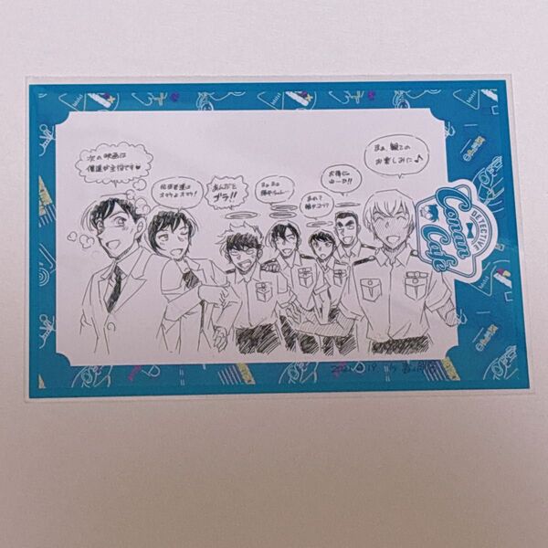 名探偵コナン 30周年コナンカフェ 特典ポストカード 警察学校組 降谷零諸伏景光松田陣平萩原研二伊達航佐藤美和子高木渉