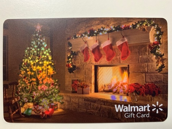 アメリカ Walmart カード★クリスマスツリー 暖炉