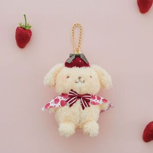 Maison de FLEUR いちご新聞 ポムポムプリン ぬいぐるみチャーム