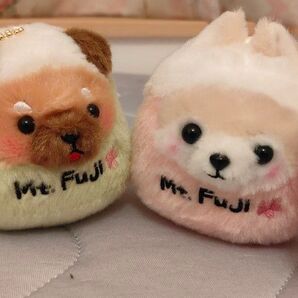【新品タグ付2個】豆しば三兄弟 富士山 ぬいぐるみ 豆三郎 さすけ