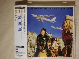 『Ron Wood/1234(1981)』(1989年発売,23DP-5589,廃盤,国内盤帯付,歌詞対訳付,Faces,Rolling Stones,Bobby Womack)