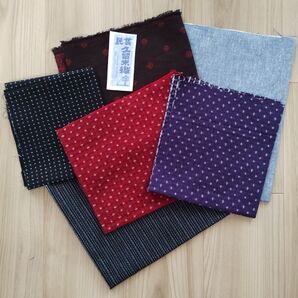 ハギレ W6 久留米織 6枚セット