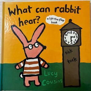 What can rabbit hear? 仕掛け絵本 児童向け英語絵本 ルーシーカズンズ