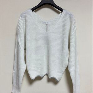 CECIL Mc BEE Vネック ラメニット