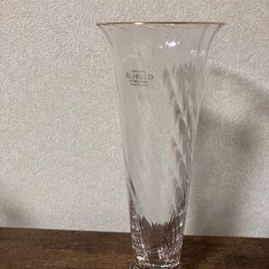 たち吉 太刀吉 橘吉 金彩 人工宙吹き 手作り ガラス製 一輪挿し 花瓶 ガラス花瓶 フラワーベース ガラス 花器 一輪挿し