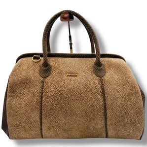 a.motion エーモーション ハンドバッグ ボストンバッグ レザー ブラウン ダークブラウン 高級 レディース 通勤 鑑定済