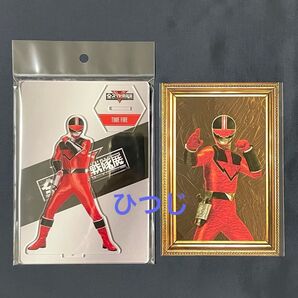 タイムファイヤー アクリルスタンド+ビジュアルカード 未来戦隊タイムレンジャー 未開封品
