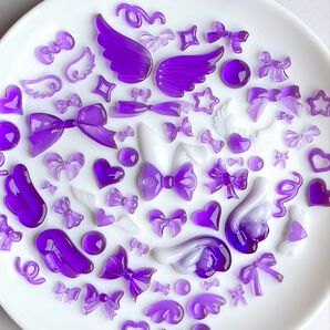 UVレジンパーツ(紫色)