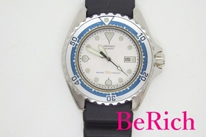 セイコー SEIKO ダイバー レディース 腕時計 2625-0010 ホワイト シルバー 文字盤 SS 樹脂 クォーツ QZ ウォッチ 【中古】ht3442