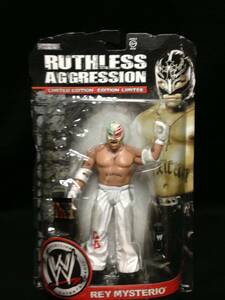 JAKKS：WWE RUTHLESS AGGRESSION Limitee レイ・ミステリオ Whiteタイツ ver.（未開封品）