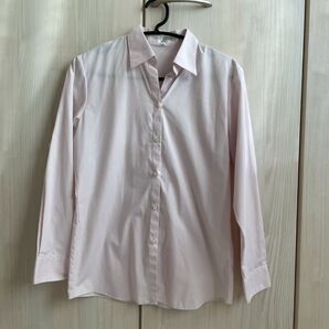 ビジネスシャツ ブラウス ピンク