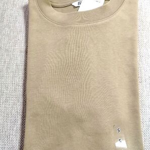 【UNIQLO U】エアリズムコットンオーバーサイズTシャツ(5分袖)ベージュ
