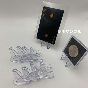 コイン ディスプレイ スタンド 10個セット ホルダー メダル カード