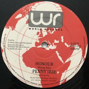 試聴 / PENNY IRIE / HONOUR /World Records/reggae/dancehall/90's/big hit !!/12inch