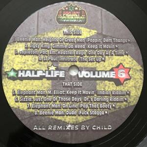 試聴 / Various / HALF-LIFE VOLUME6 /reggae/dancehall/Remix/big hit !!/LP,Album