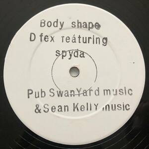 試聴 / D FEX featuring SPYDA / BODY SHAPE /Stush Records UK/reggae/dancehall/90's/big hit !!/12inch