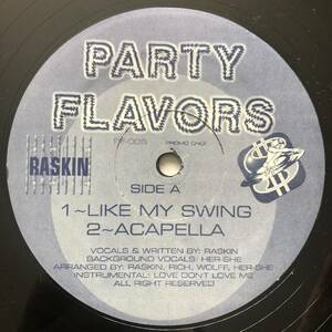 試聴 / RASKIN / LIKE MY SWING /Dollar bill-Party flavors/reggae/dancehall/'01/big hit !!/12inch
