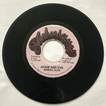 ☆試聴 / GENERAL ECHO / ADAM AND EVE /Techniques/reggae/dancehall/80's/big hit !!/7inch_画像2