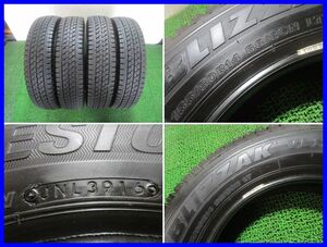 ★STUDLESS 4本　155/80R14 88/86N LT　BRIDGESTONE　BLIZZAK VL1　バリ山　プロボックス・ファミリアバンなど