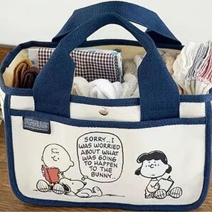 大容量 スヌーピー PEANUTS ランチバッグ 帆布