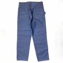 デッドストック 90's USA製 90's HARBOR BLUE ダブルニー デニム ワークパンツ (36) リジッド 90年代 アメリカ製 オールド_画像3