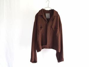 Yohji Yamamoto POUR HOMME レーヨン スポーツジャケット Size:M ブラウン オールド ギャバジン 90s 80s