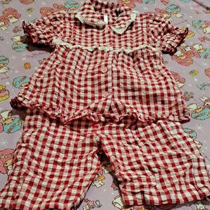 チェック パジャマ