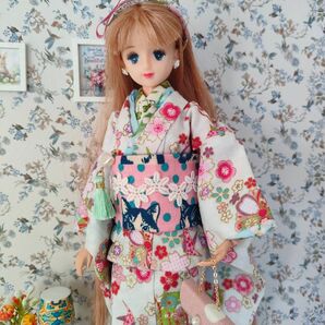 J3 ジェニー 振袖 桜 折り鶴 ピンク 白