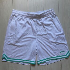 LI-NING リーニン バスケットボールパンツ ショートパンツ 白 緑