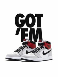 希少サイズ♪26cm 国内正規品♪ NIKE AIR JORDAN 1 RETRO HIGH OG SMOKE GREY 555088-126 エアジョーダン1 グレー レッド ホワイト 