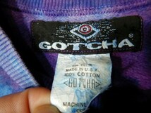 to1674　レア GOTCHA　ガッチャ　アメリカ製　vintage　ビンテージ　USA　タイダイ風　染め　デザイン　スウェット　トレーナー　サーフ_画像5