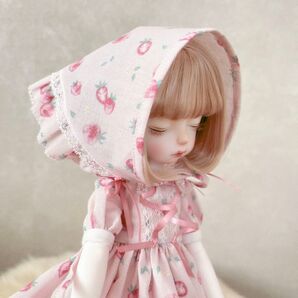 【1/3サイズ】sweet strawberry バブーシュカ アウトフィット Outfit bjd