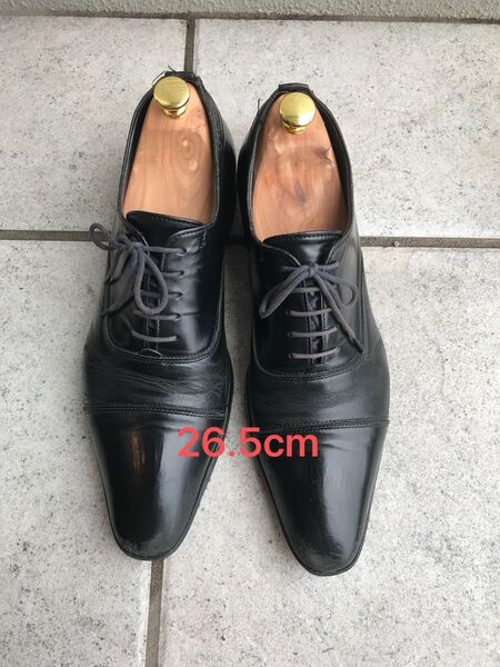 革靴 ビジネスシューズ ストレートチップ ブラック 26.5cm