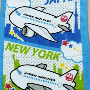 JAL 日本航空 ★飛行機デザインフェイスタオル★新品送料込
