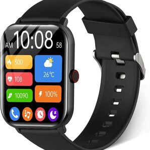 スマートウォッチ 1.9インチ大画面 Bluetooth 通話 好きな写真を文字盤に SOS機能