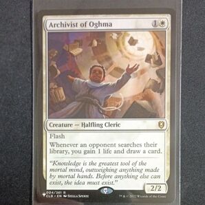 MTG Archivist of Oghma オグマの文書管理人 英語