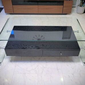 モダン◆ガラスセンターテーブル◆強化ガラス