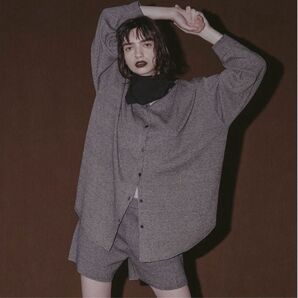 ELCHELE KNIT OVER SHIRT セサミ 襟付き ニットシャツ エルチェレ ameri ニット