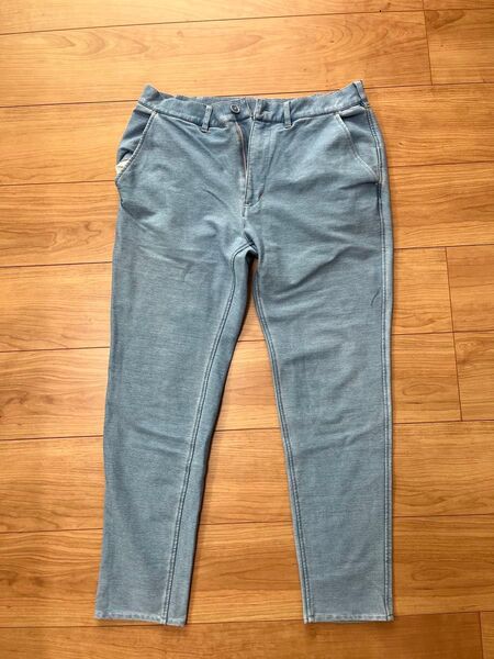 【中古品】The DUFFER of ST.GEORGE インディゴレーベル ストレッチ スキニーパンツ ライトブルー サイズM