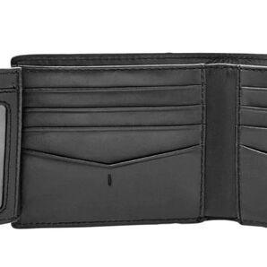 Fossil フォッシル 二つ折り財布 折りたたみ財布 財布 アレン RFID レザー トラベラー ブラック