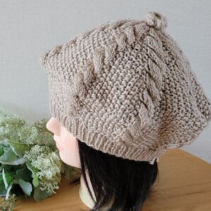 【 90歳の手仕事 】手編み ニット帽 帽子 新品