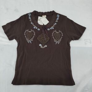 A-10 F118【タグ付き未使用】ファームウェア 半袖Tシャツ 綿100% ブラウン トップス カットソー レトロ ヴィンテージ