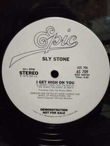 SLY STONE - I GET HIGH ON YOU / YOU CAN MAKE IT IF YOU TRY【12inch】1979' US 白Promo盤/Rare