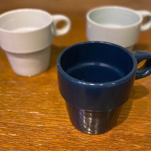 スタックマグ カラーネイビー グレー ホワイト 3点セット