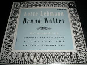 ワルター ロッテ・レーマン シューマン 歌曲集 女の愛と生涯 詩人の恋 ソプラノ ブルーノ ピアノ リマスター オリジナル 紙 未使用美品