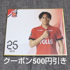 浦和レッズ 安居海渡 プレーヤーズミニ色紙 2025