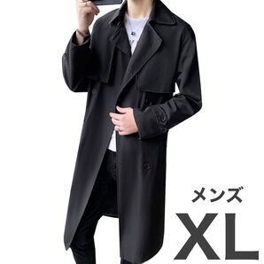 メンズ トレンチコート XL カジュアル 通勤 社会人 サラリーマン シンプル ビジネスコート ロングコート春秋
